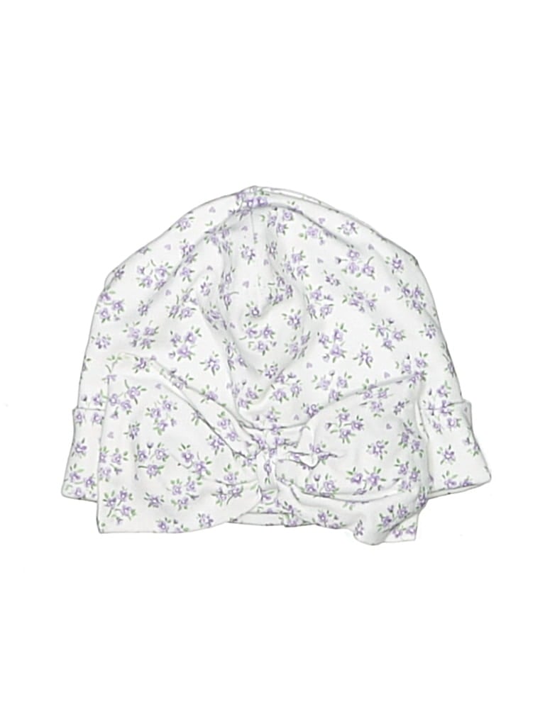 Pre-owned Kissy Kissy Kids' Beanie Hat In White