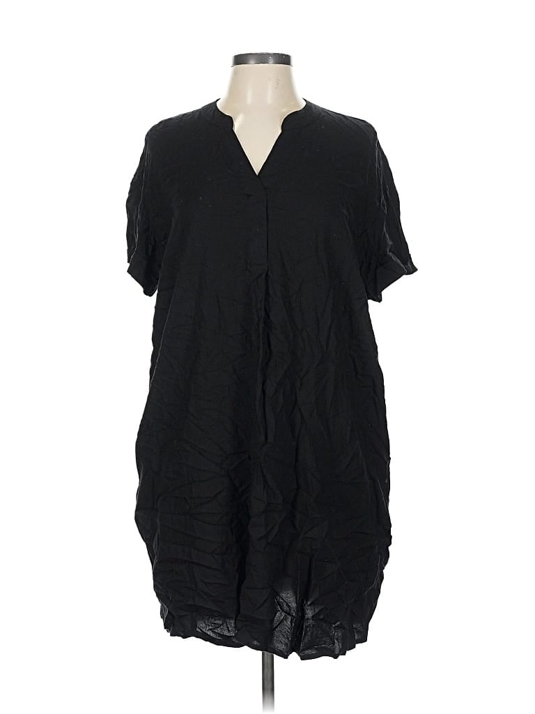 Pre-owned Time And Tru Casual Dress In Black