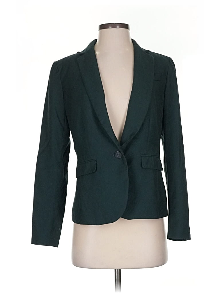 Pre-owned Ann Taylor Blazer Jacket In Blue