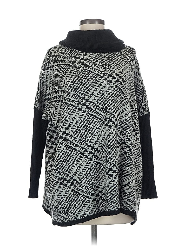 Pre-owned Joseph A Poncho In Black