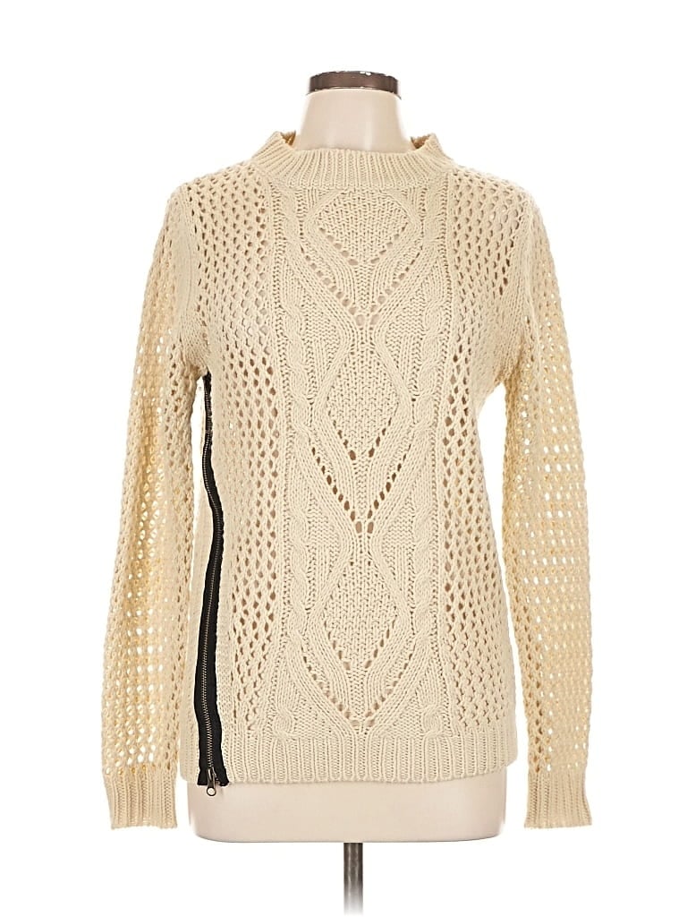 Pre-owned Lovestitch Pullover Sweater In White