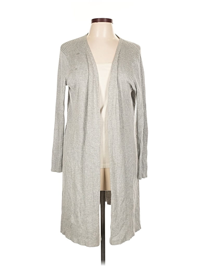 Pre-owned Neiman Marcus Cardigan Sweater In Gray