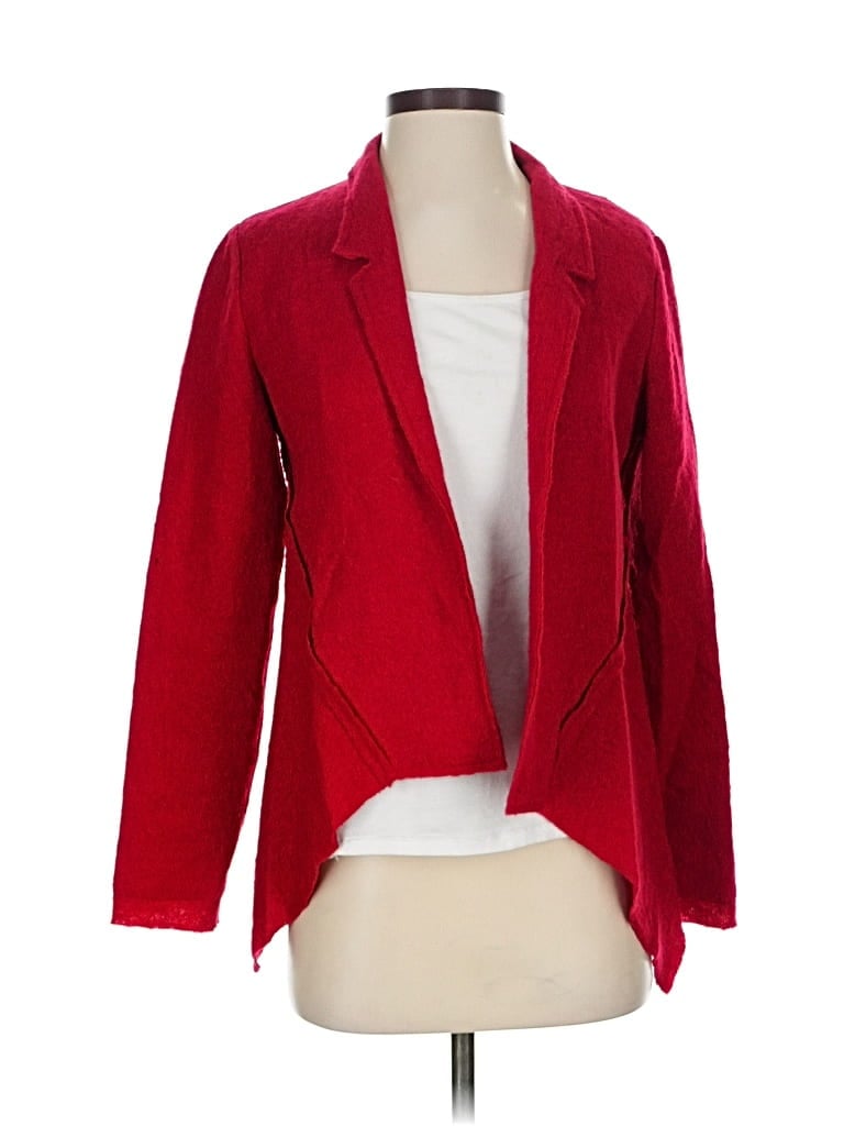 Pre-owned Cabi Wool Cardigan Sweater In Red
