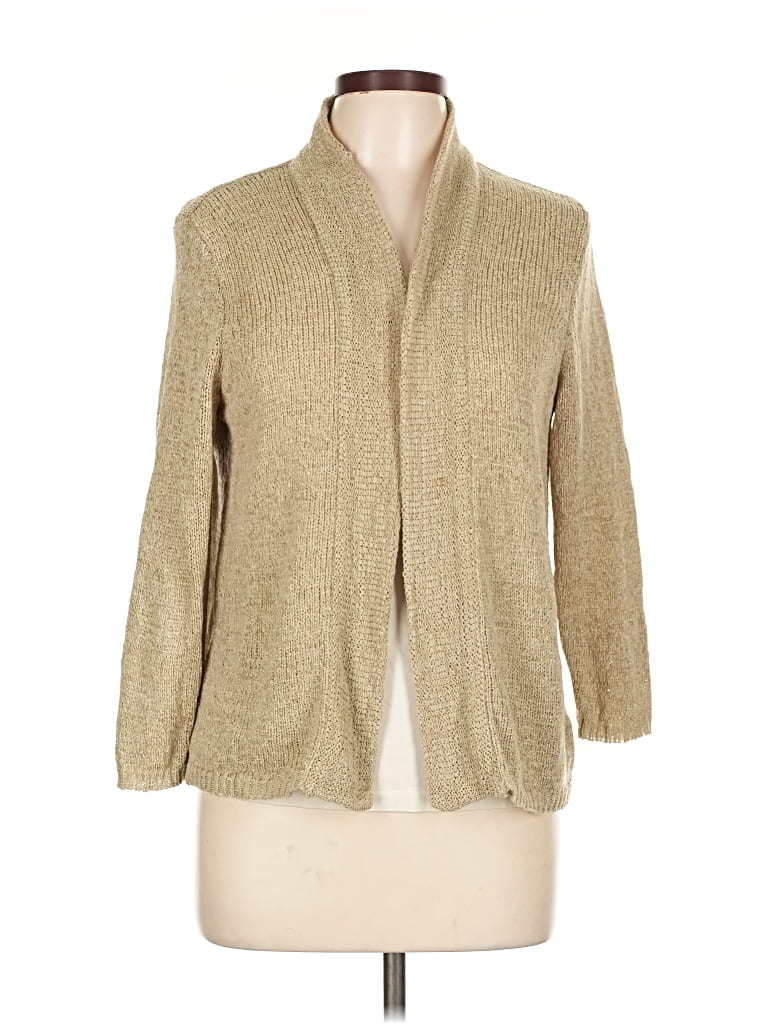 Pre-owned August Silk Kimono In Brown