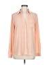 The Limited 100% Polyester Color Block Orange Long Sleeve Blouse Size M - photo 1