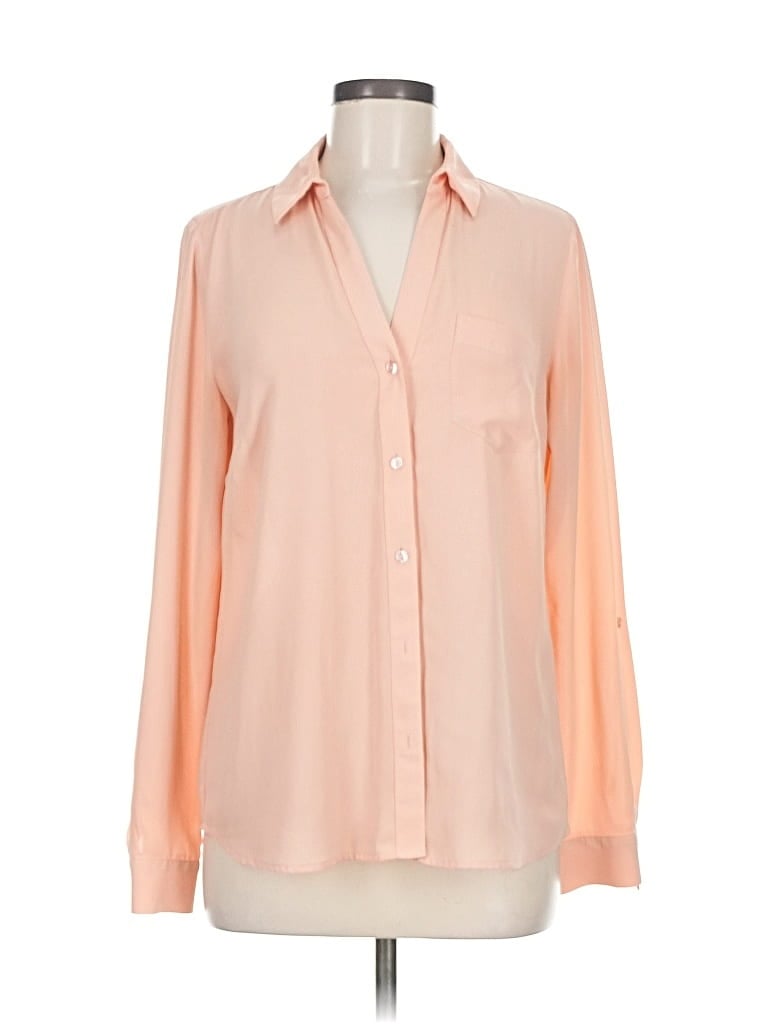 Pre-owned The Limited Long Sleeve Blouse In Orange