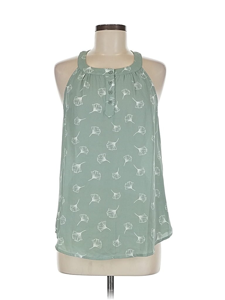 Pre-owned 41hawthorn Sleeveless Blouse In Green
