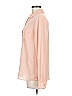 The Limited 100% Polyester Color Block Orange Long Sleeve Blouse Size M - photo 5