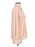 The Limited 100% Polyester Color Block Orange Long Sleeve Blouse Size M - photo 4