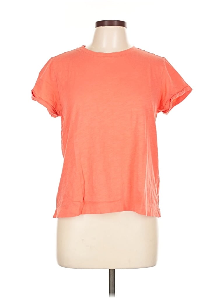 Pre-owned Ann Taylor Loft Short Sleeve T-shirt In Orange