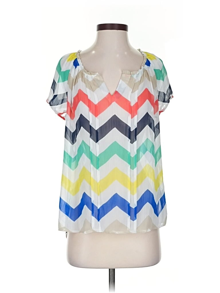 Pre-owned Zac & Rachel Short Sleeve T-shirt In White