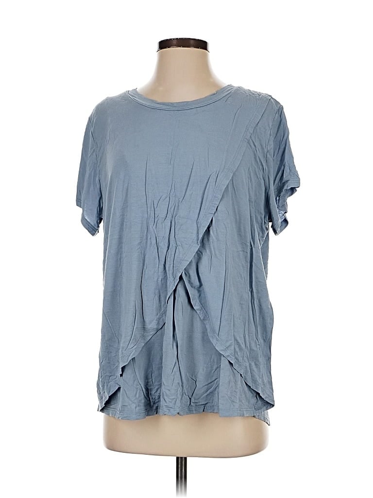 Pre-owned Unbranded Short Sleeve T-shirt In Blue