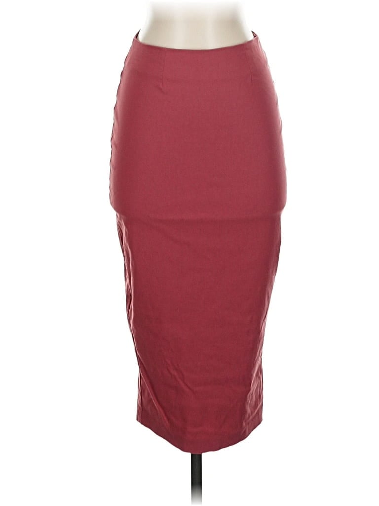Pre-owned Asos Design Casual Skirt In Burgundy