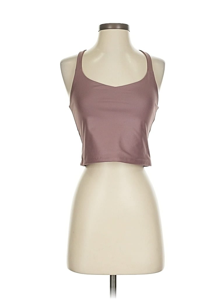 Pre-owned Abercrombie & Fitch Tank Top Brown V Neck Tops