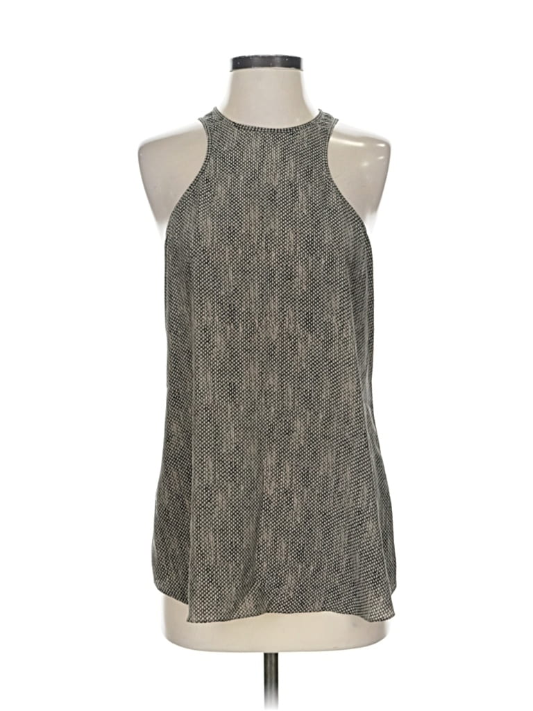 Pre-owned Eileen Fisher Tank Top Gray Halter Neckline Tops