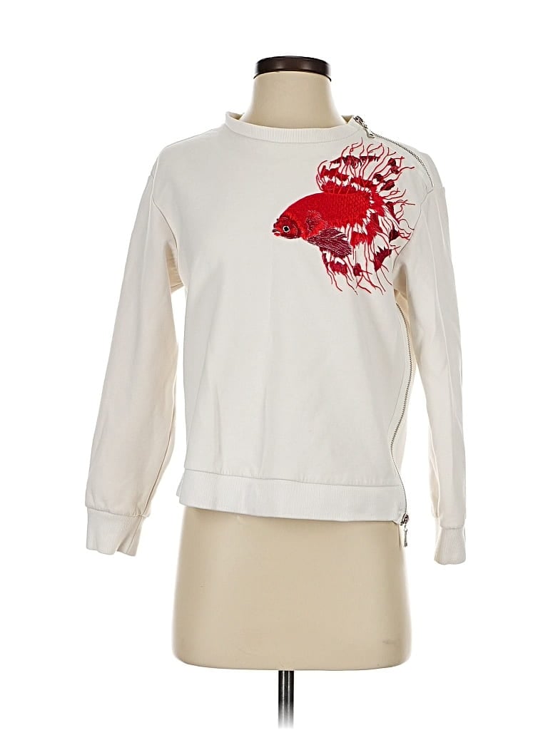 Pre-owned Assorted Brands Sweatshirt In White