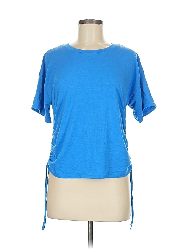 Pre-owned Threads 4 Thought Short Sleeve Top Blue Crew Neck Tops
