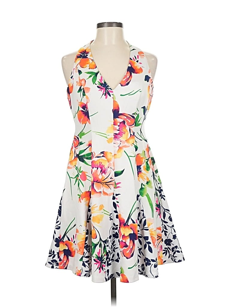 Pre-owned Vince Camuto Cocktail Dress In White