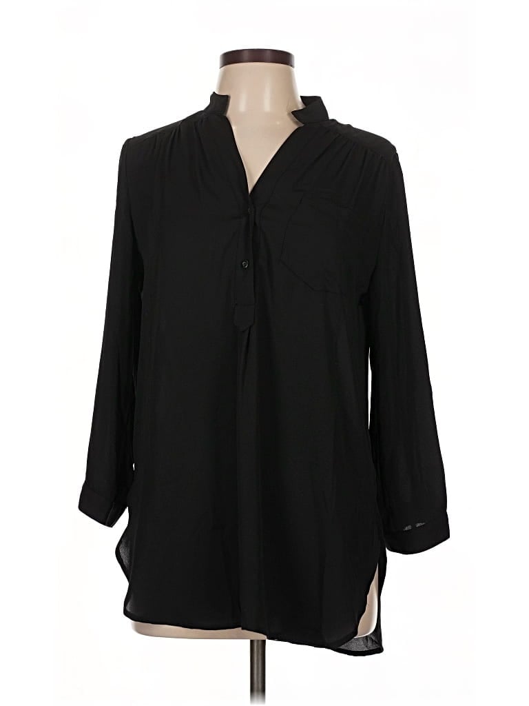 Pre-owned Fun2fun Long Sleeve Polo Shirt In Black