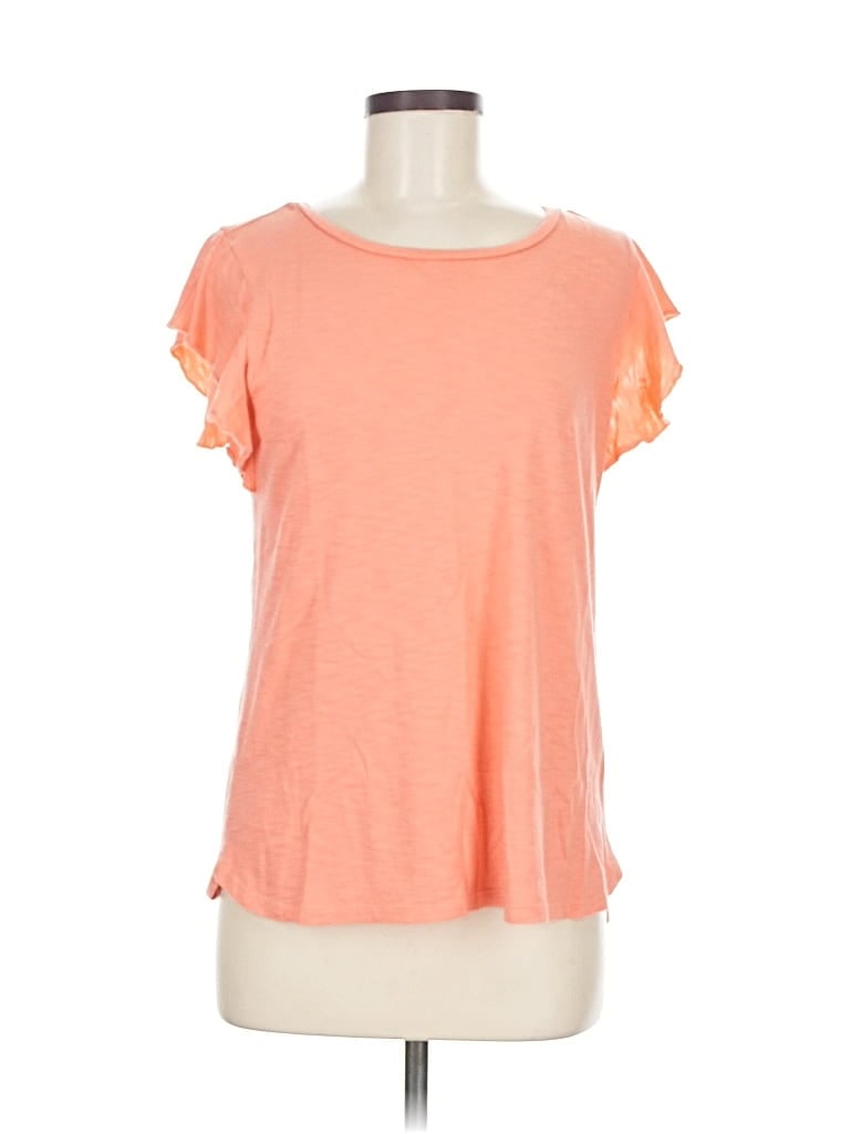 Pre-owned 24/7 Maurices Short Sleeve T-shirt In Orange