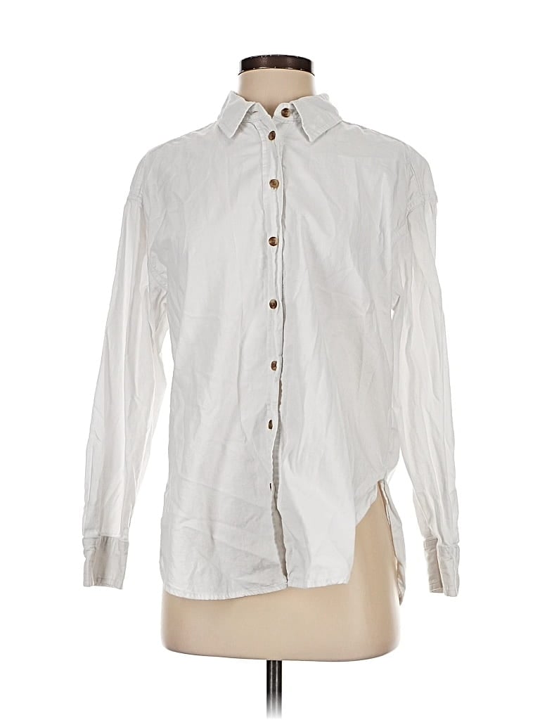 Pre-owned Universal Thread Long Sleeve Button Down Shirt In White