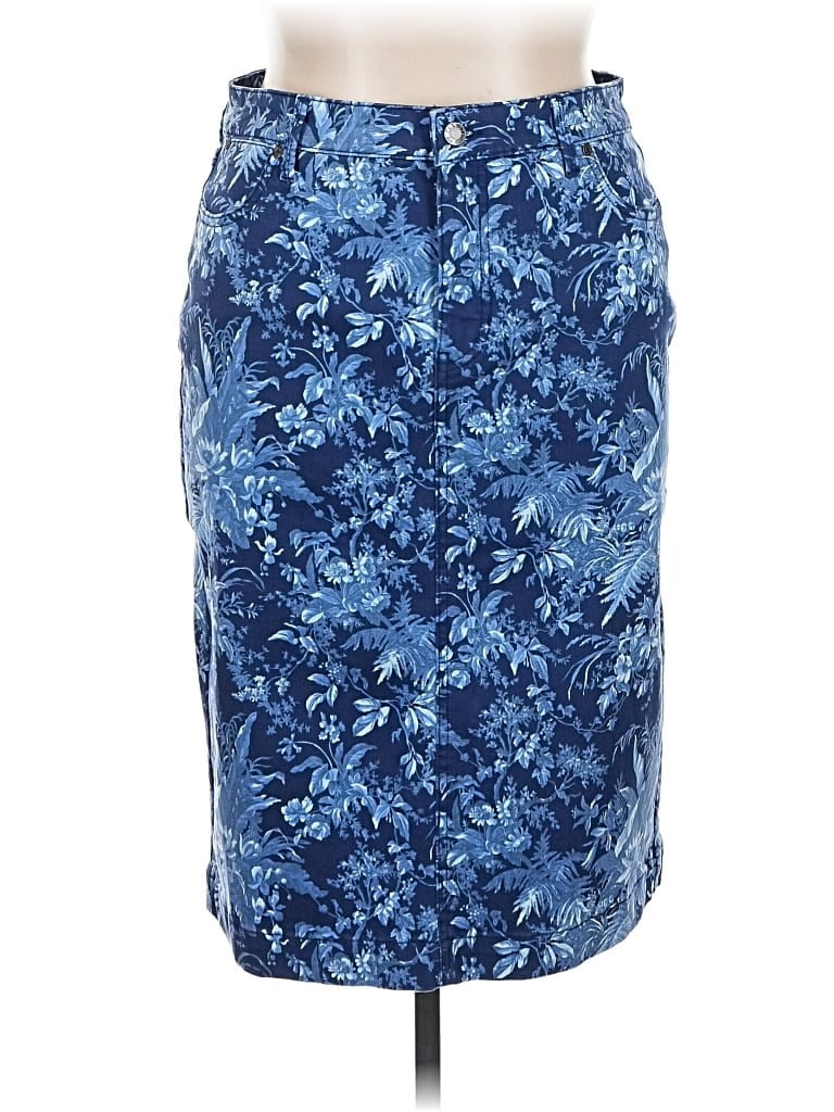 Talbots Casual Skirt In Blue