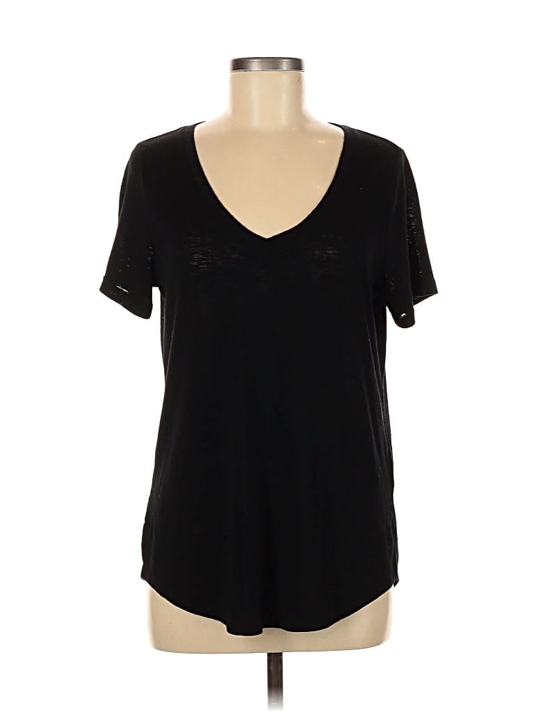 Pre-owned Athleta Short Sleeve T-shirt In Black