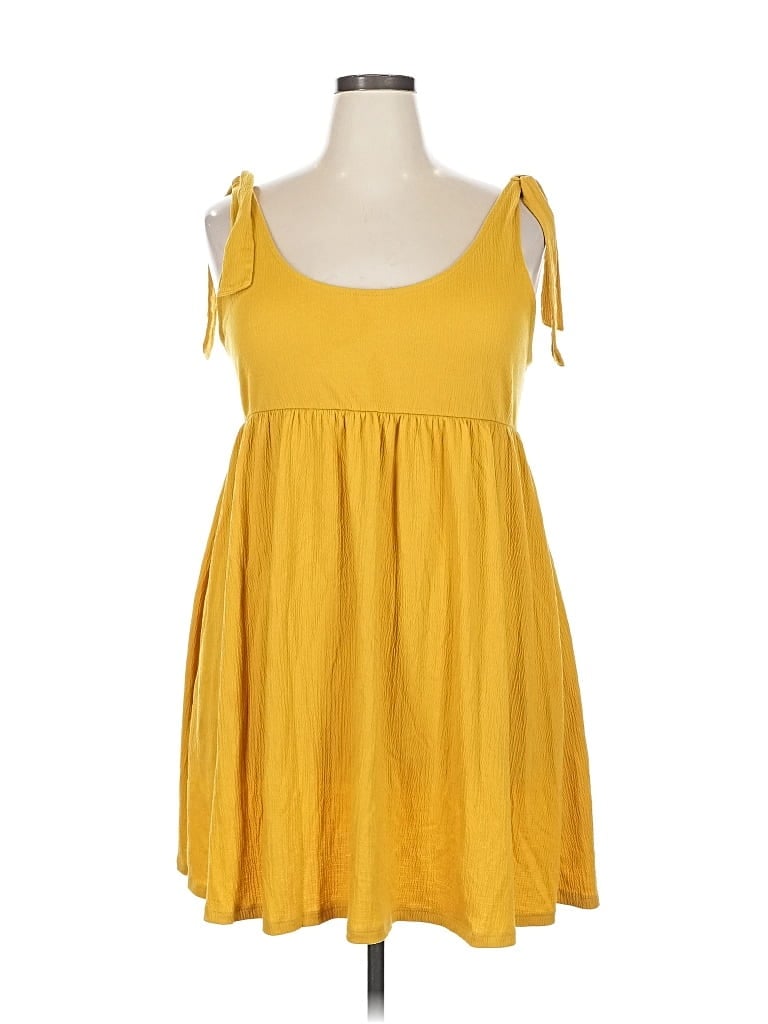 Pre-owned Wild Fable Casual Dress In Yellow