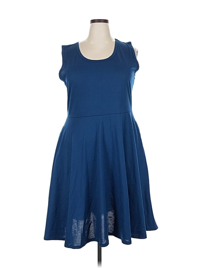 LULAROE Pre-owned Casual Dress In Blue