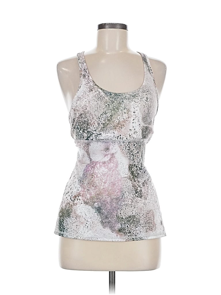 Pre-owned Lululemon Athletica Tank Top Pink Halter Neckline Tops