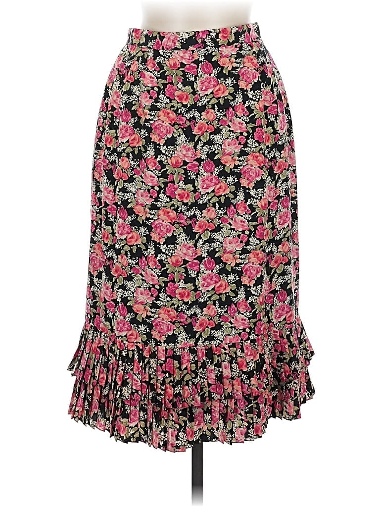 Pre-owned Unbranded Silk Skirt In Pink