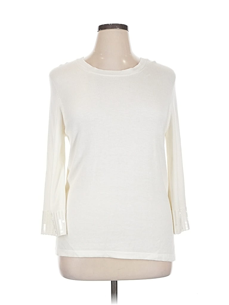 Pre-owned Le Gali 3/4 Sleeve T-shirt In White