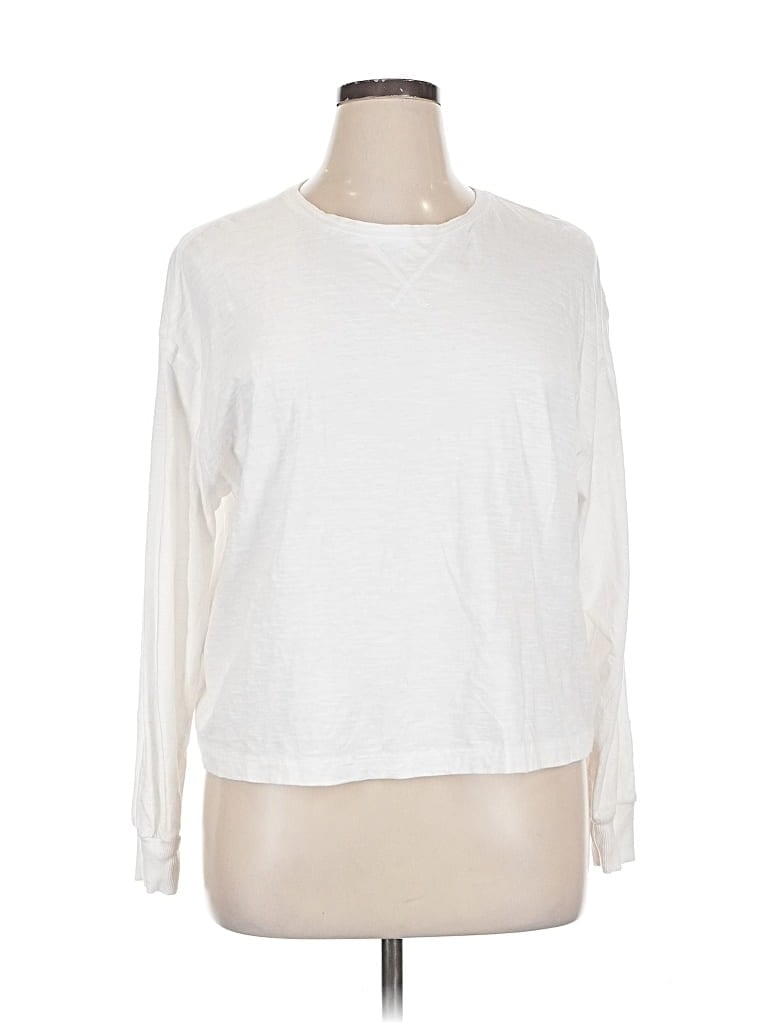 Pre-owned Universal Thread Long Sleeve T-shirt In White