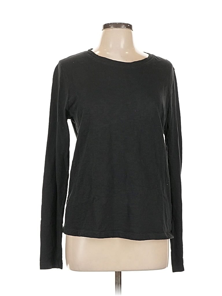 Pre-owned J.crew Factory Store Long Sleeve T-shirt In Gray