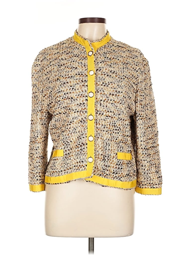 Pre-owned St. John Collection By Marie Gray Jacket In Yellow