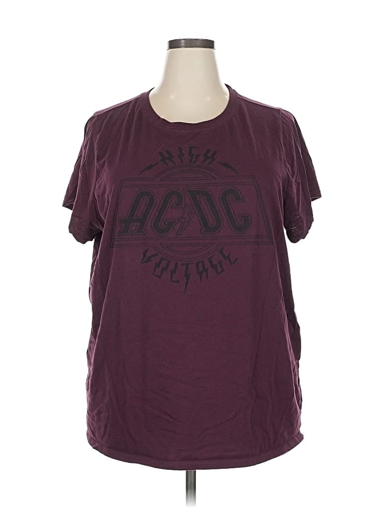 Pre-owned The Vinyl Icons Active T-shirt In Burgundy