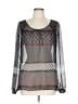Maurices Black Long Sleeve Blouse Size L - photo 1