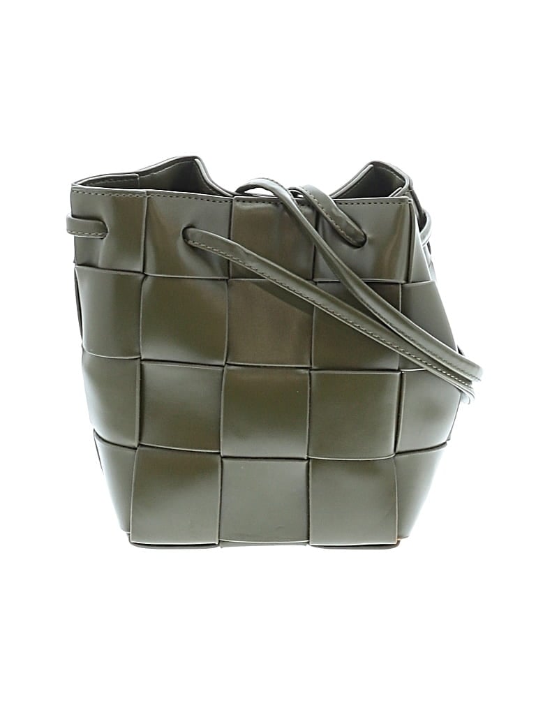 Pre-owned Unbranded Bucket Bag In Green