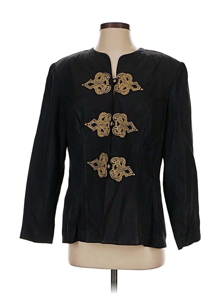 Pre-owned R & M Richards Blazer Jacket In Black