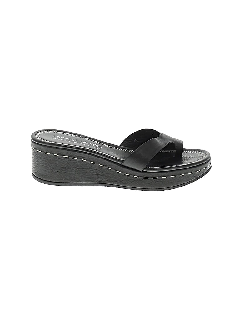 Pre-owned Donald J Pliner Wedges In Black