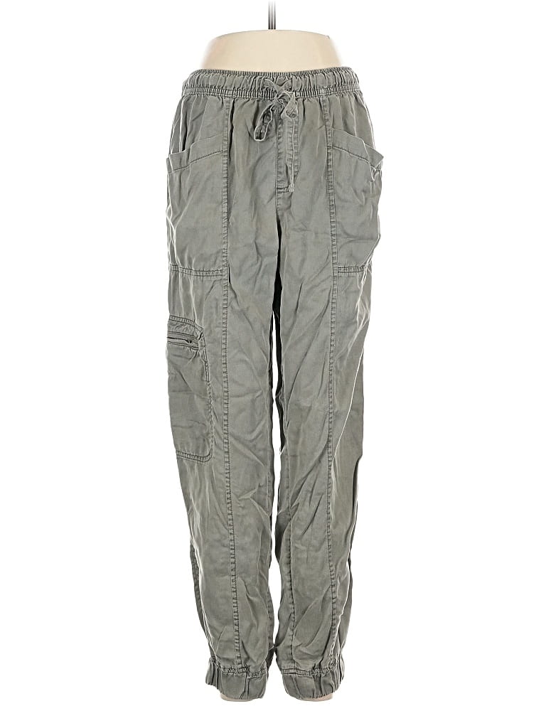 Pre-owned Nicole Miller Cargo Pants In Gray