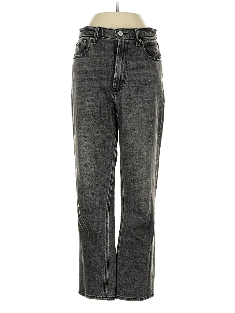 Pre-owned Abercrombie & Fitch Jeans In Gray