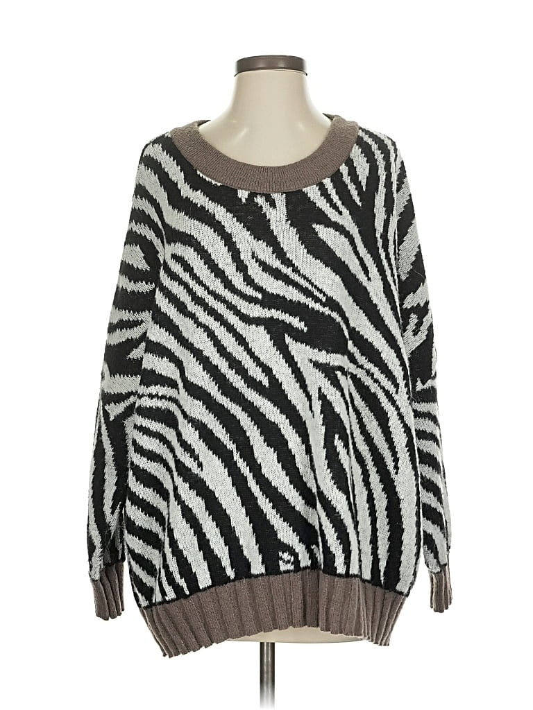 Pre-owned Jen's Pirate Booty Pullover Sweater In Black