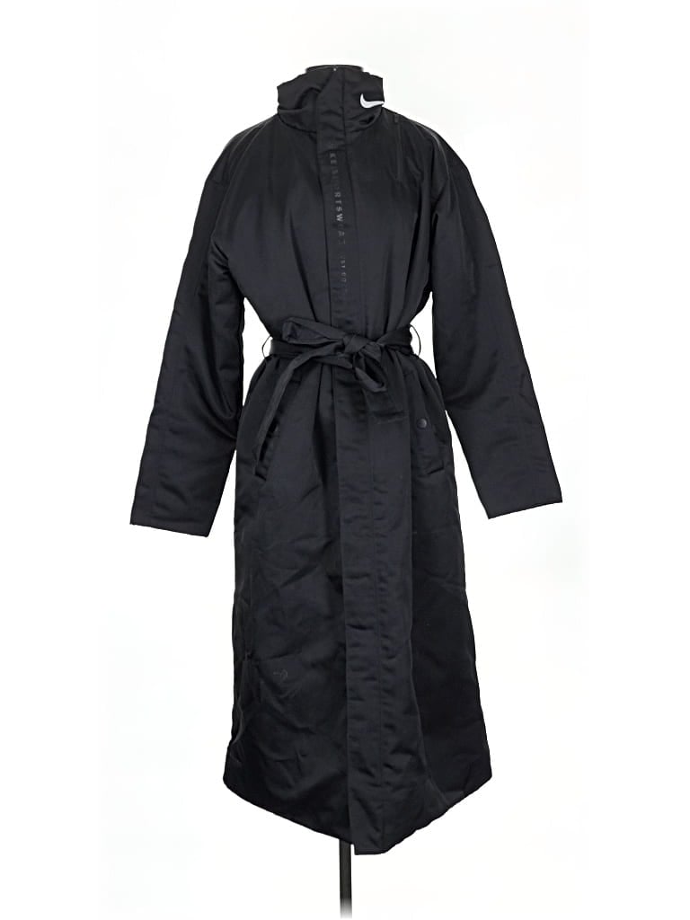 Pre-owned Nike Trenchcoat In Black