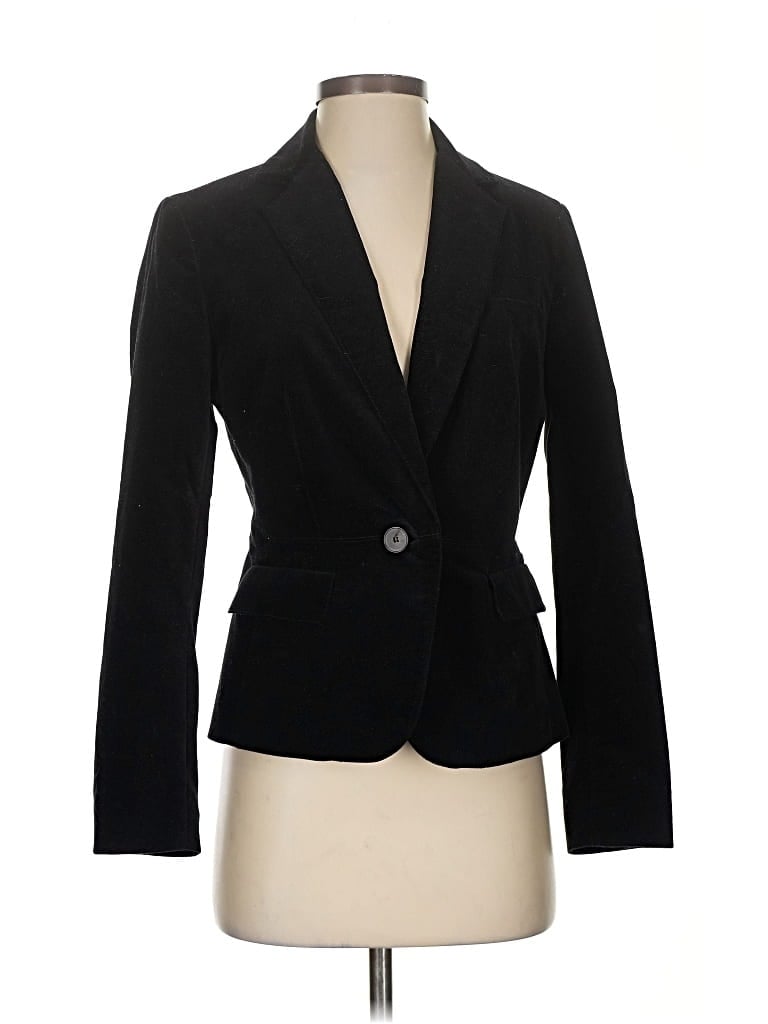Pre-owned Talbots Blazer Jacket In Black
