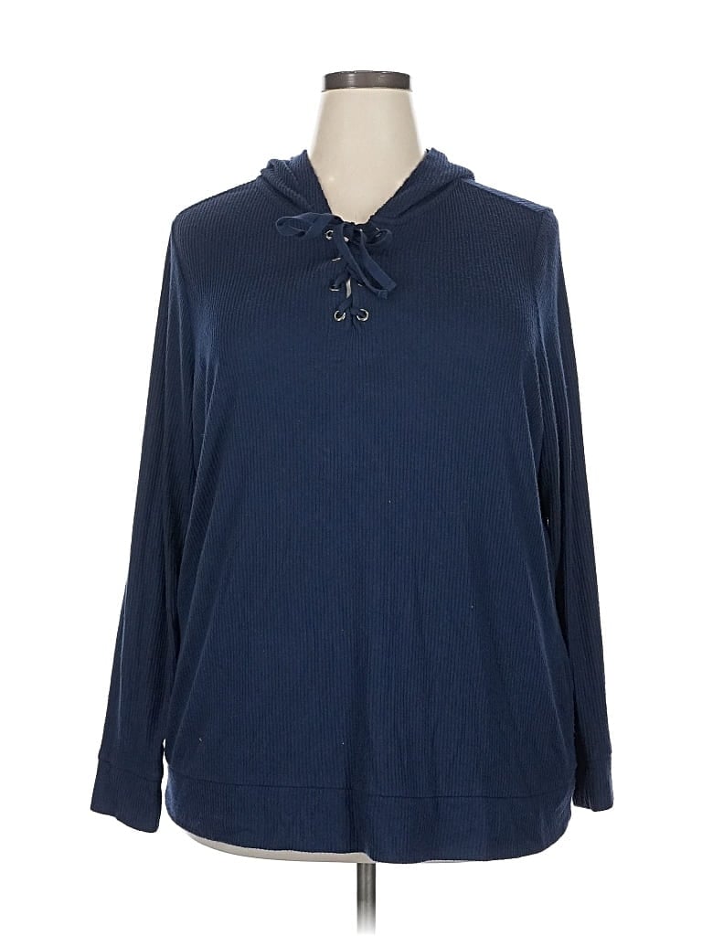 Pre-owned Market & Spruce Pullover Sweater In Blue