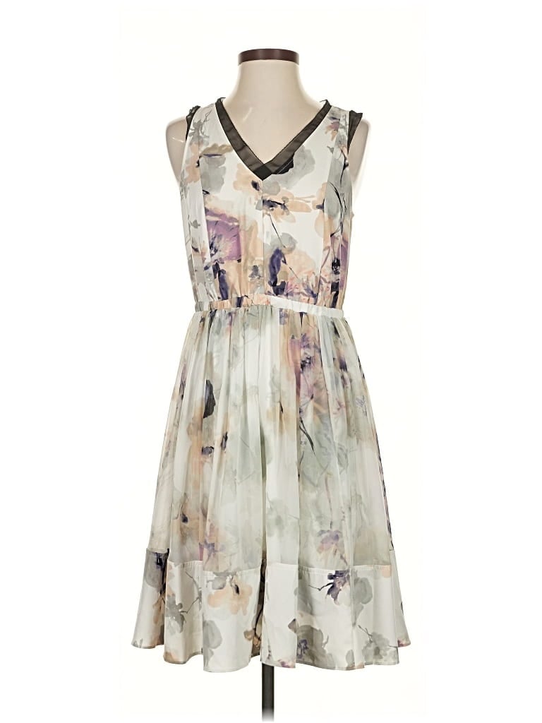 Pre-owned Simply Vera Vera Wang Cocktail Dress In Gray