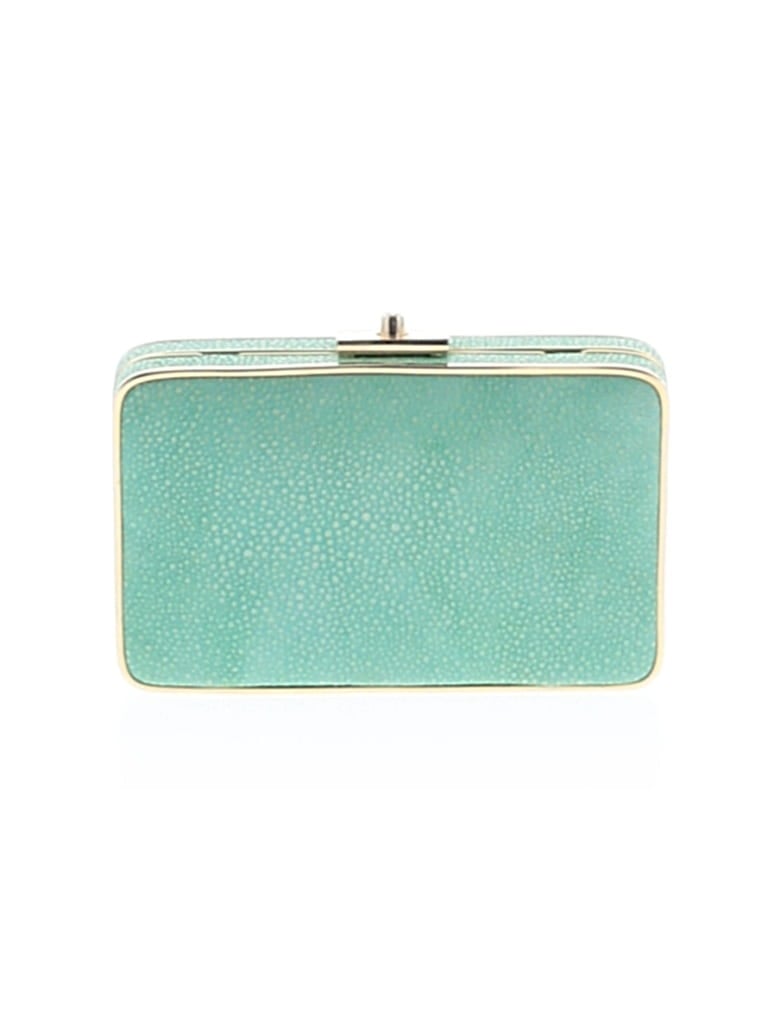 Pre-owned J. Mclaughlin Leather Clutch In Green