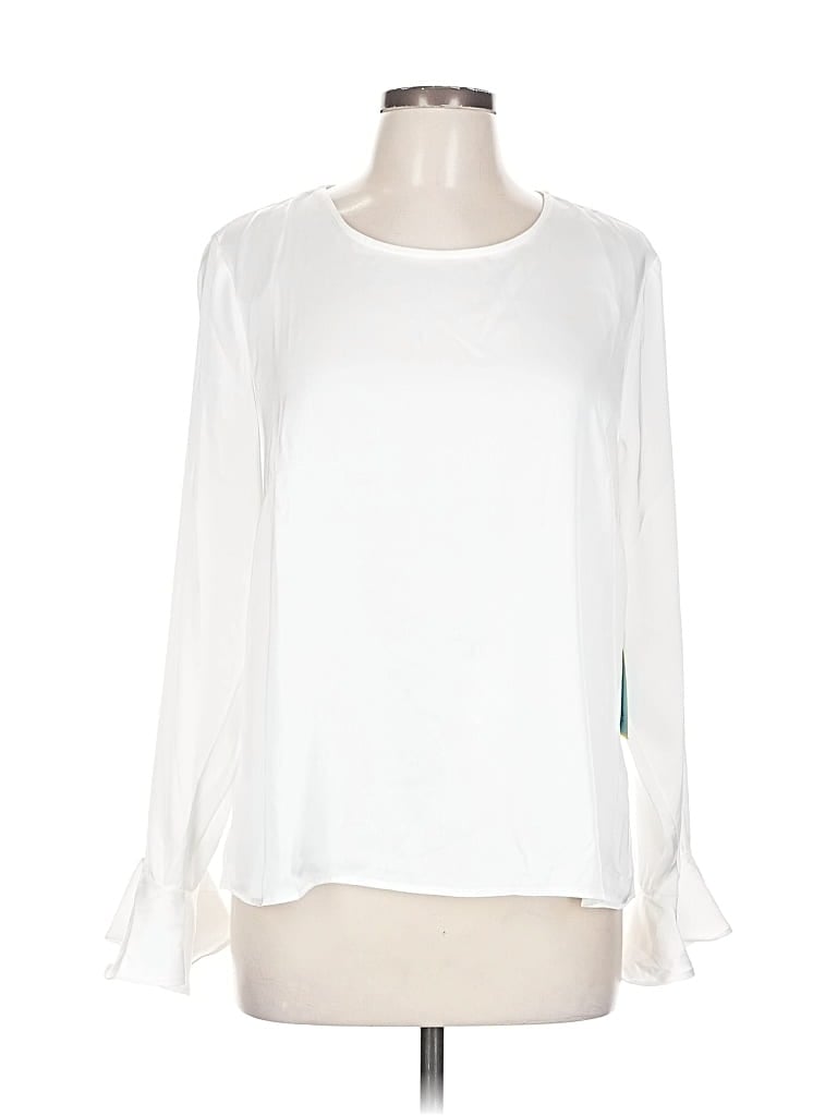 Cece Long Sleeve Blouse In White