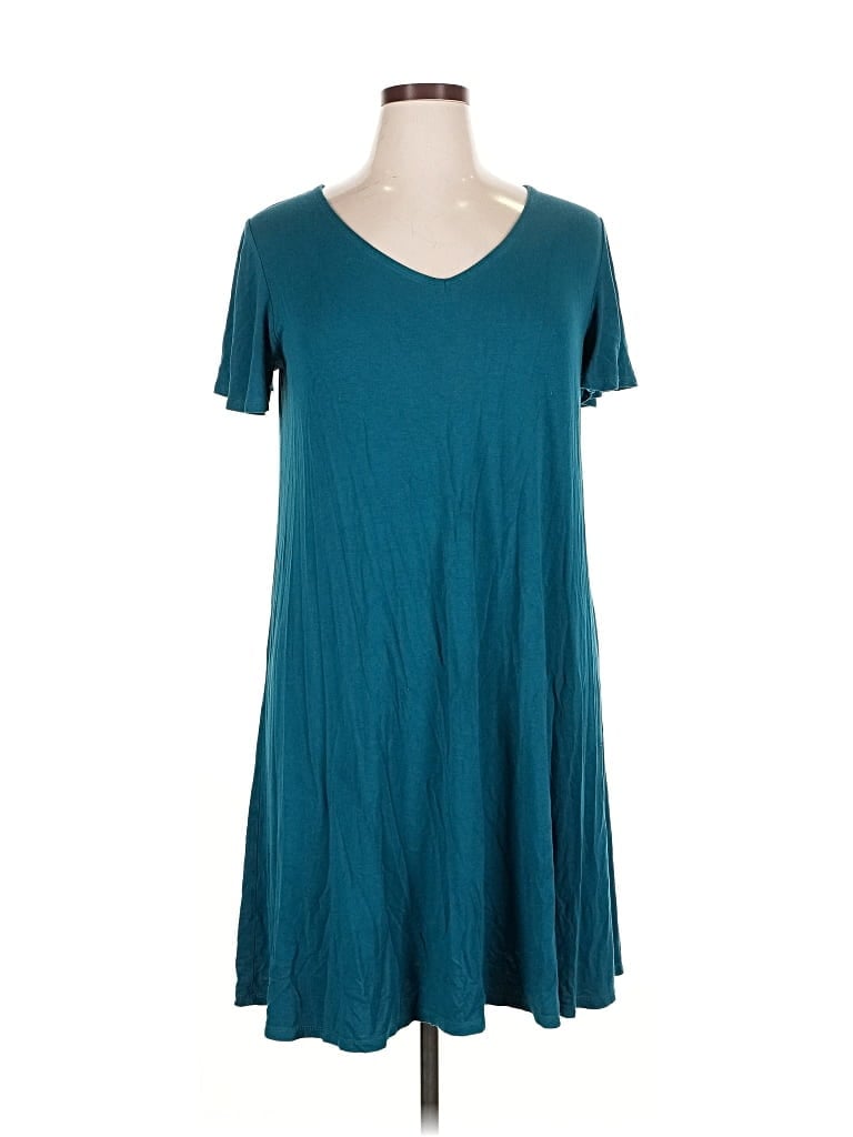 Pre-owned Ava & Viv Casual Dress In Blue